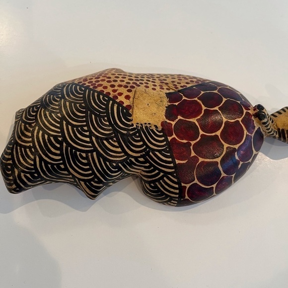 African Bowl with Zebra Drinking - Picture 8 of 10